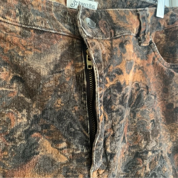 St. John’s Bay Patterned Corduroy Pants - Picture 3 of 12